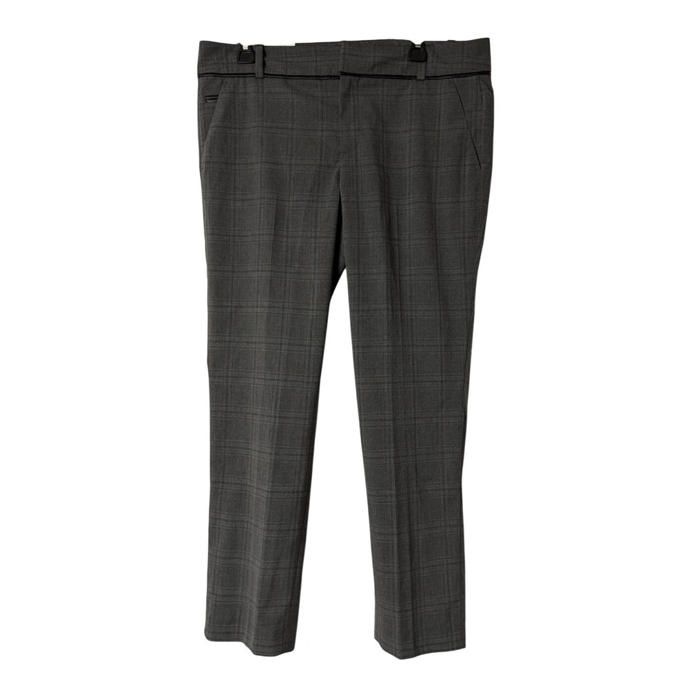 NWT Calvin Klein Womens Gray Modern Ankle Dress Pants Slacks Trousers Size 12
